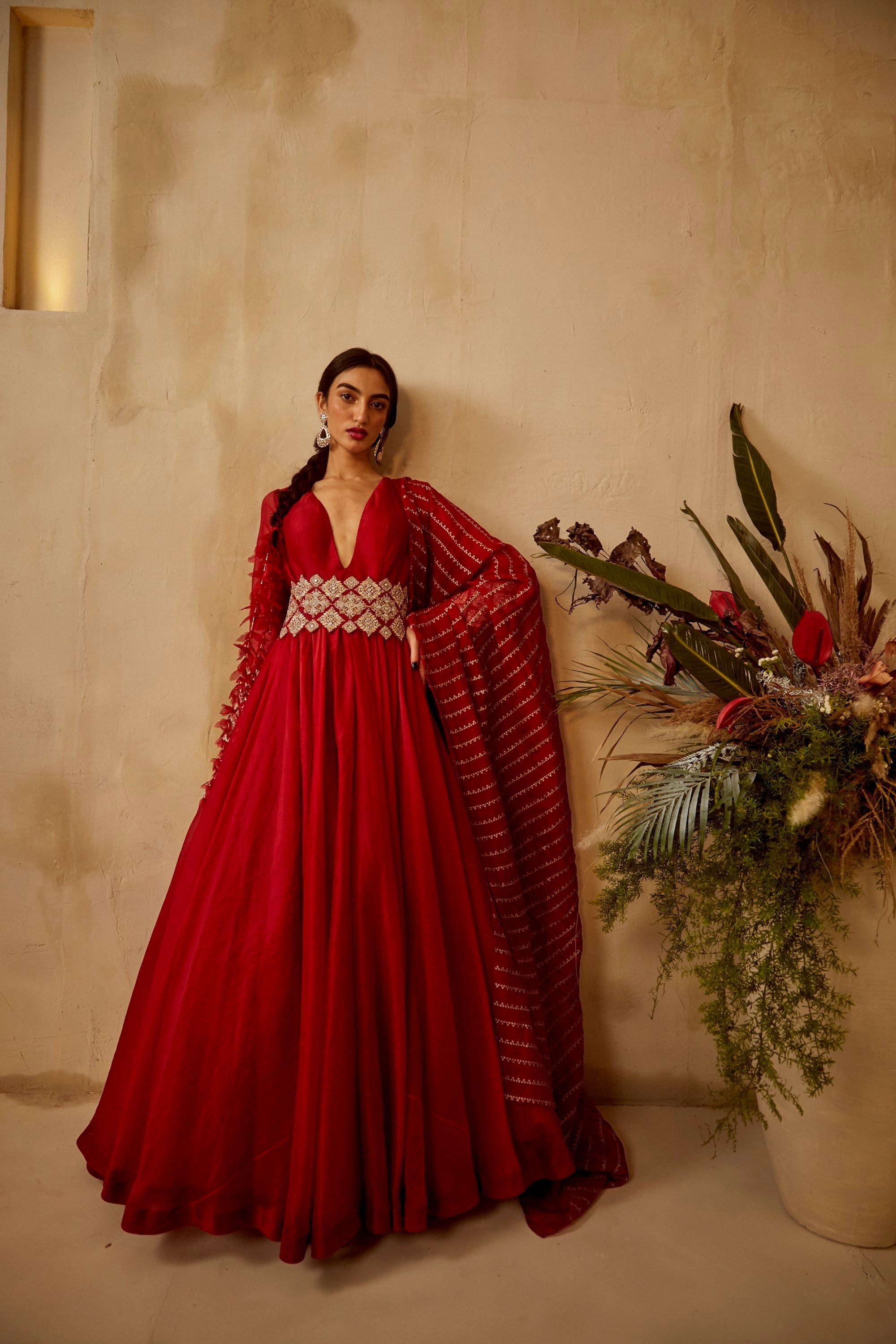 Digitally Printed Pure Organza Anarkali Suit With Huge Flair Comes Wit –  Almaari Fashion