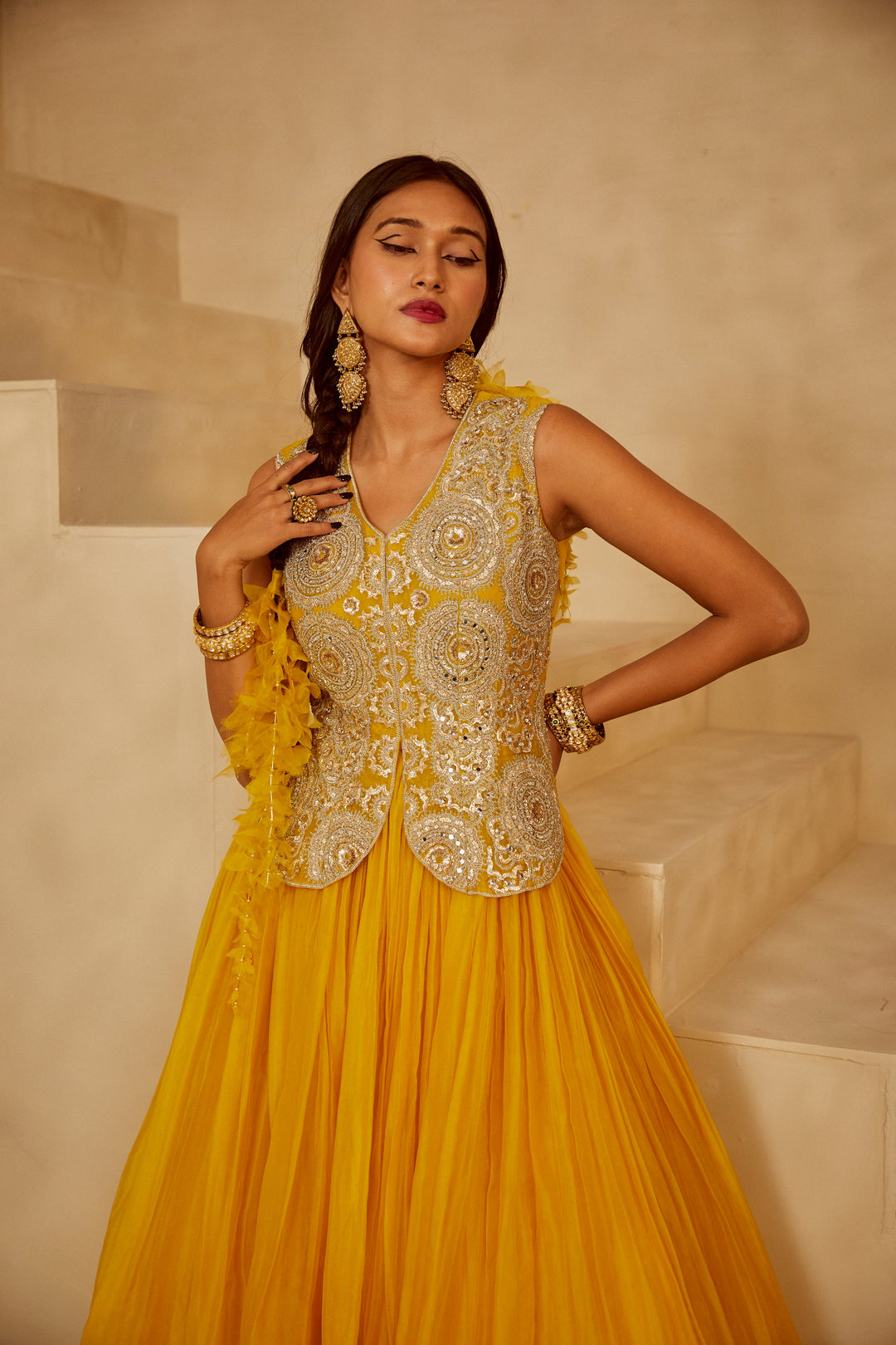 Embroidered Jacket Anarkali